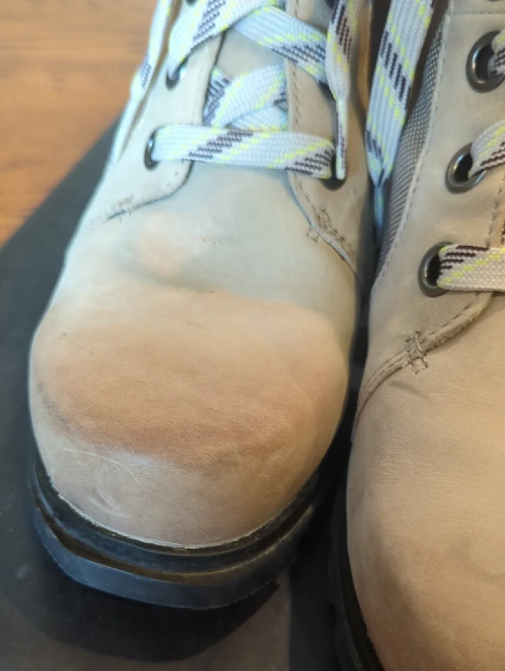 Sorel Joan Of Arctic Wedge III Lexi Waterproof Hiker Boots Taupe Neutral Sz 9